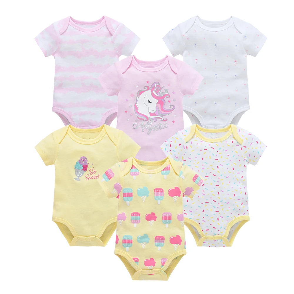 Lot de 6 bodies fille