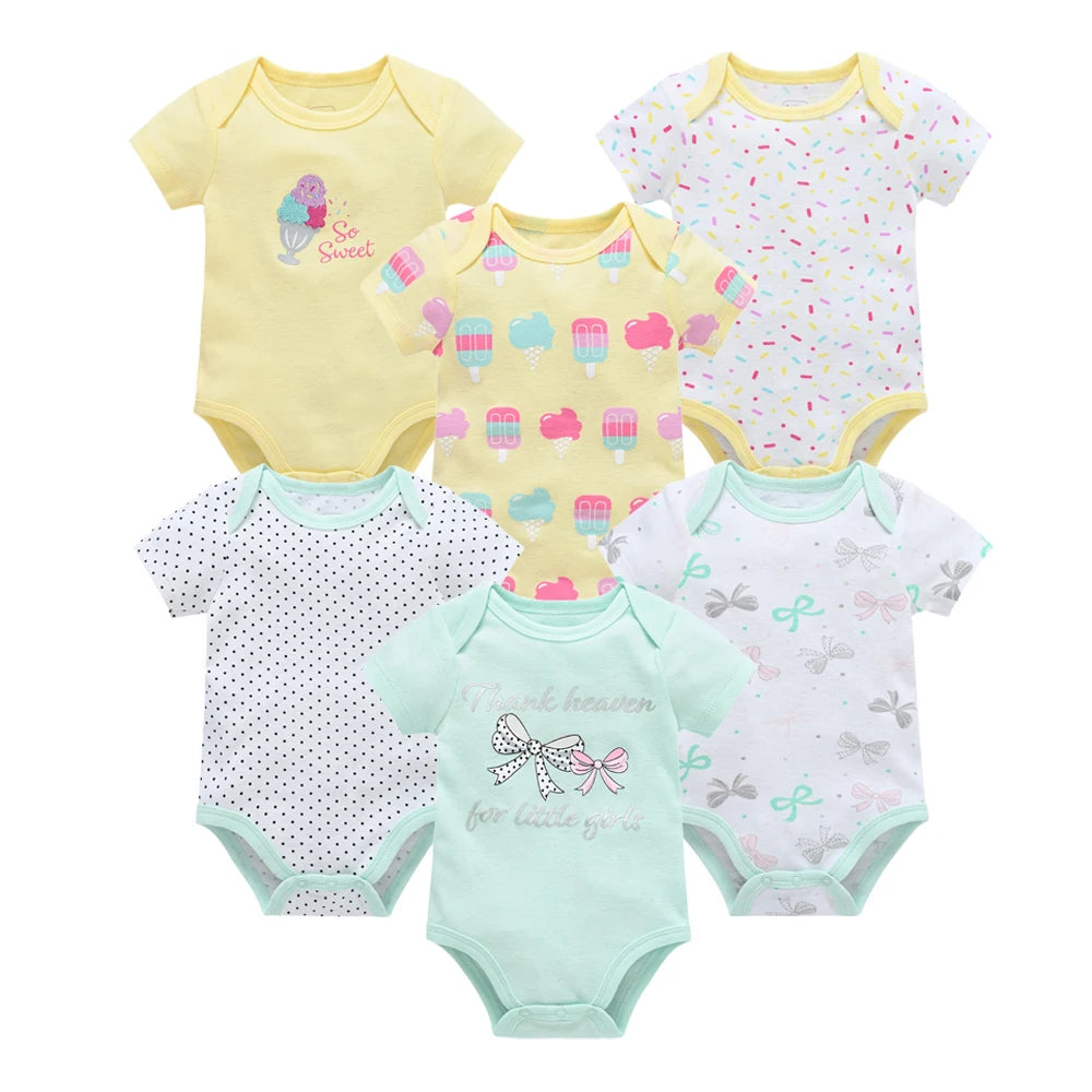 Lot de 6 bodies fille