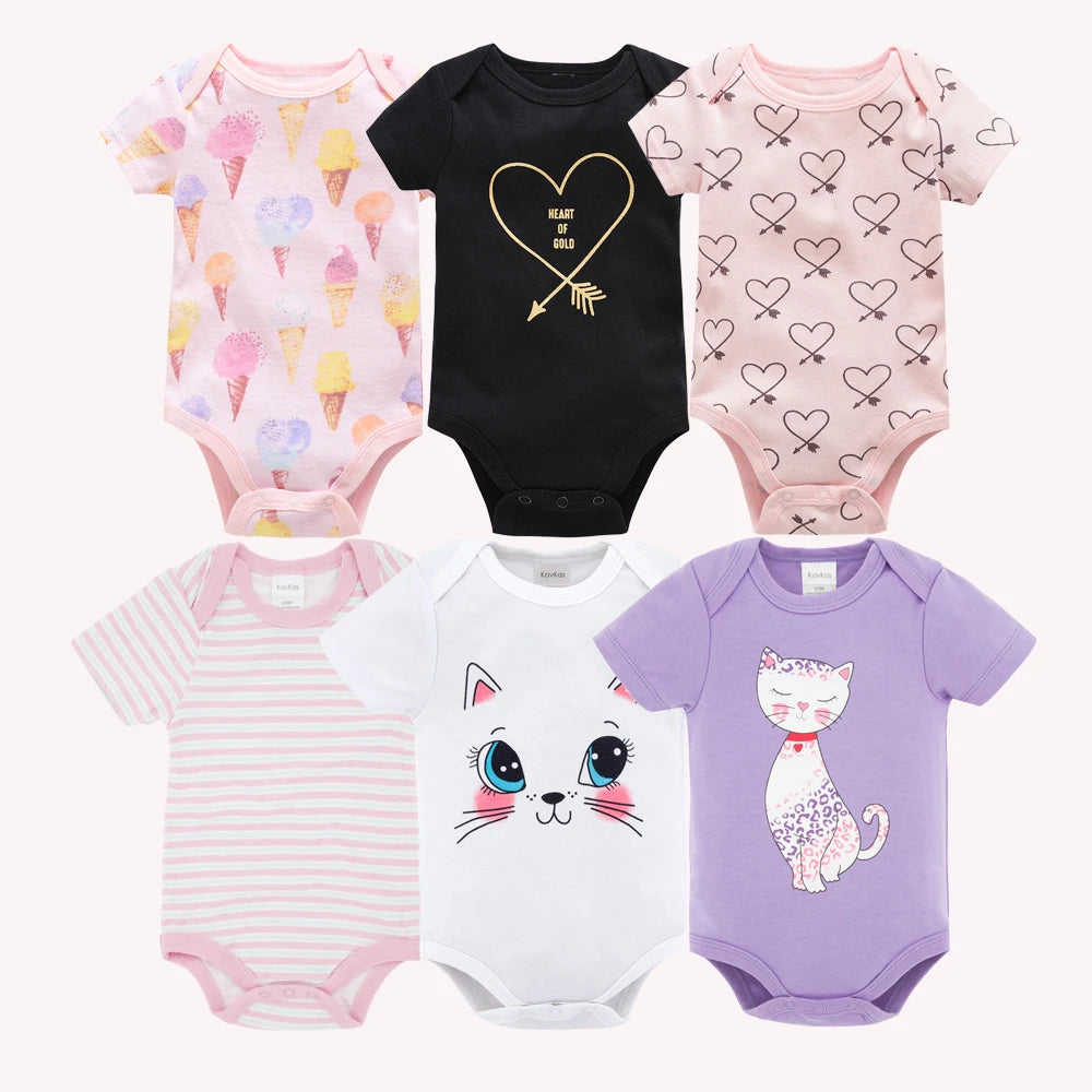 Lot de 6 bodies fille