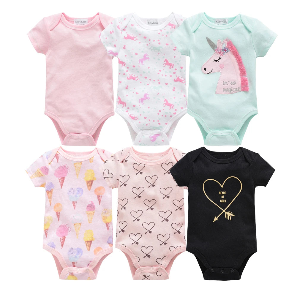 Lot de 6 bodies fille