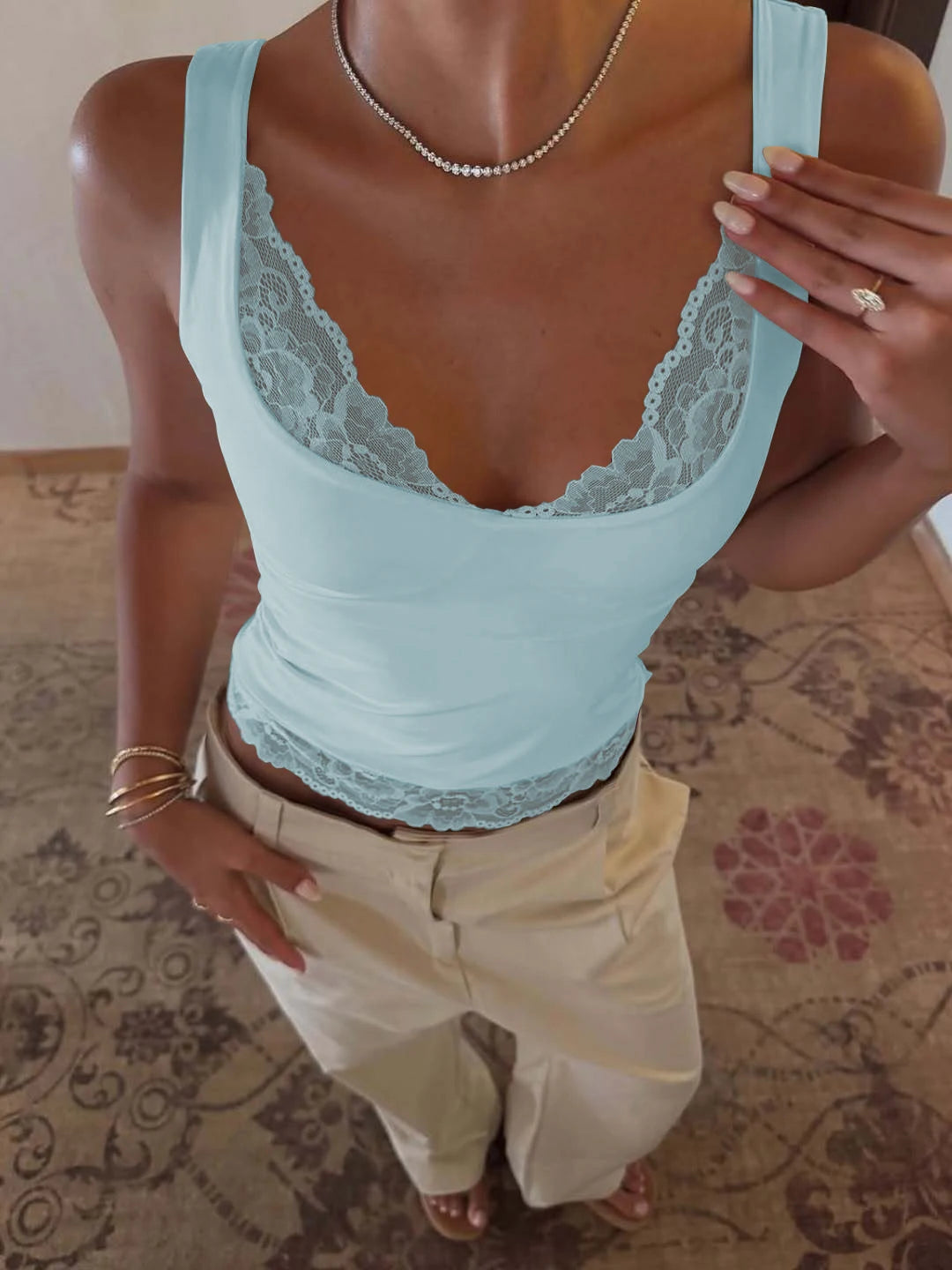 Débardeur Dentelle Chic