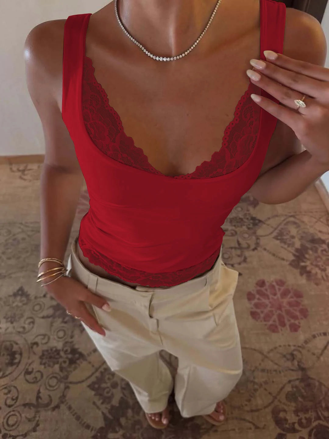Débardeur Dentelle Chic
