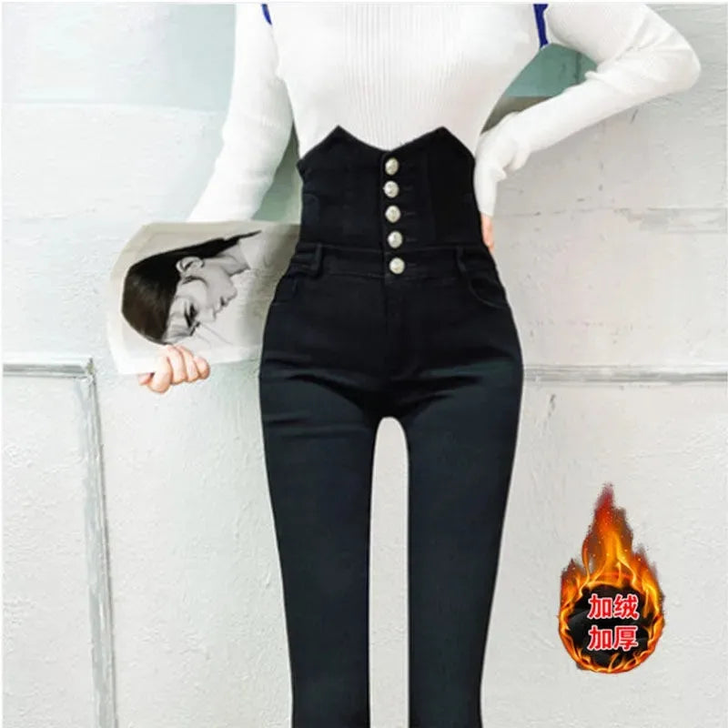 Pantalon Taille Haute Femme